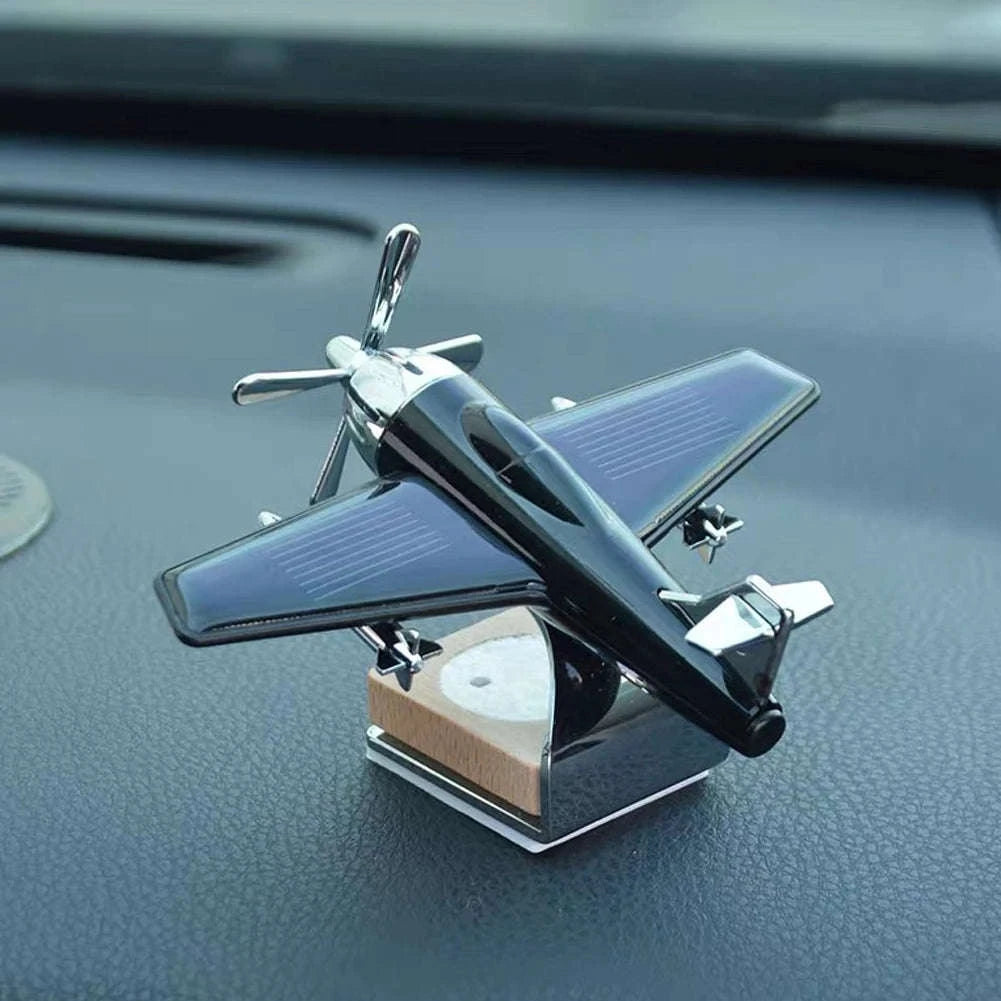 Solar Airplane Car Freshener-SMT-Aircraft-silvery
