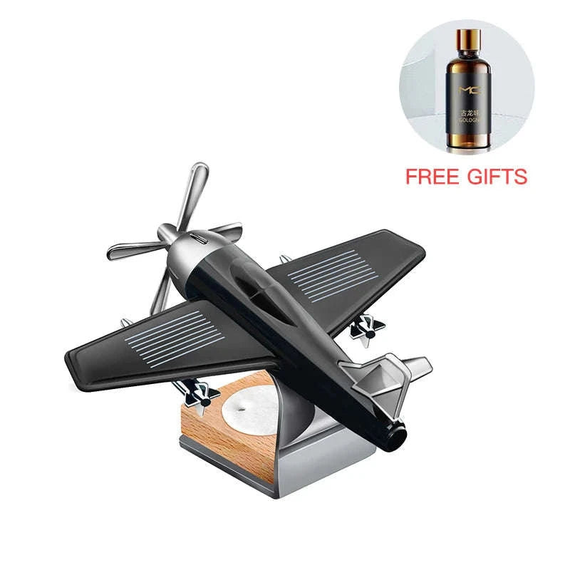 Solar Airplane Car Freshener-SMT-Aircraft-silvery