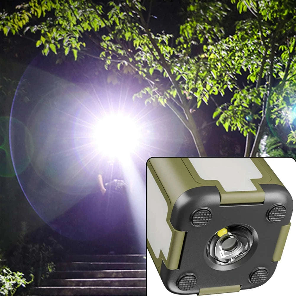 Solar Camping Lantern Foldable Rechargeable Waterproof Flashlight-United States