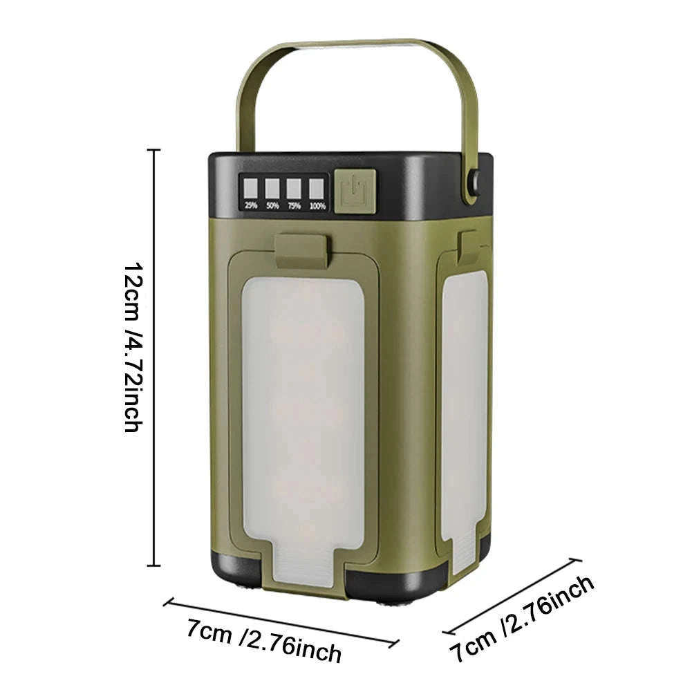 Solar Camping Lantern Foldable Rechargeable Waterproof Flashlight-United States