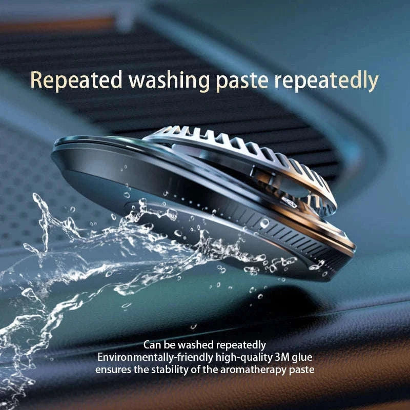 Solar Car Air Freshener with Hidden Parking Number Plate-red