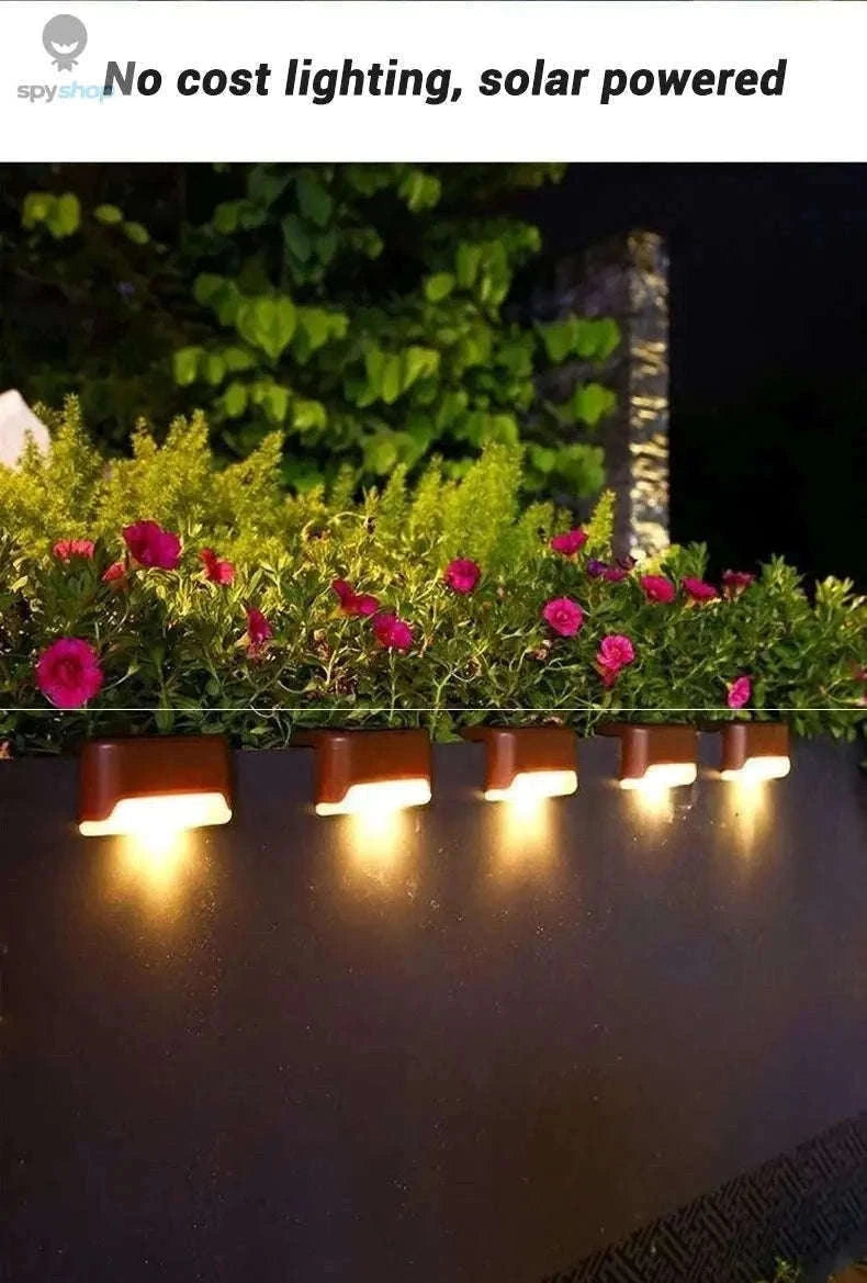 Solar Deck Step Light for Warm, Safe Outdoor Illumination-black warm / 1 pack