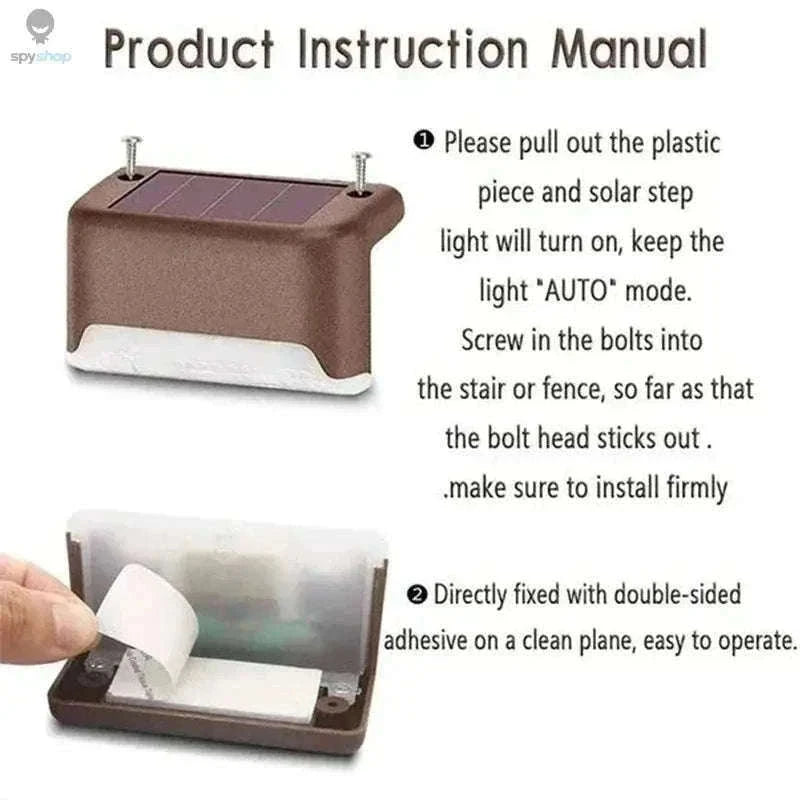 Solar Deck Step Light for Warm, Safe Outdoor Illumination-black warm / 1 pack