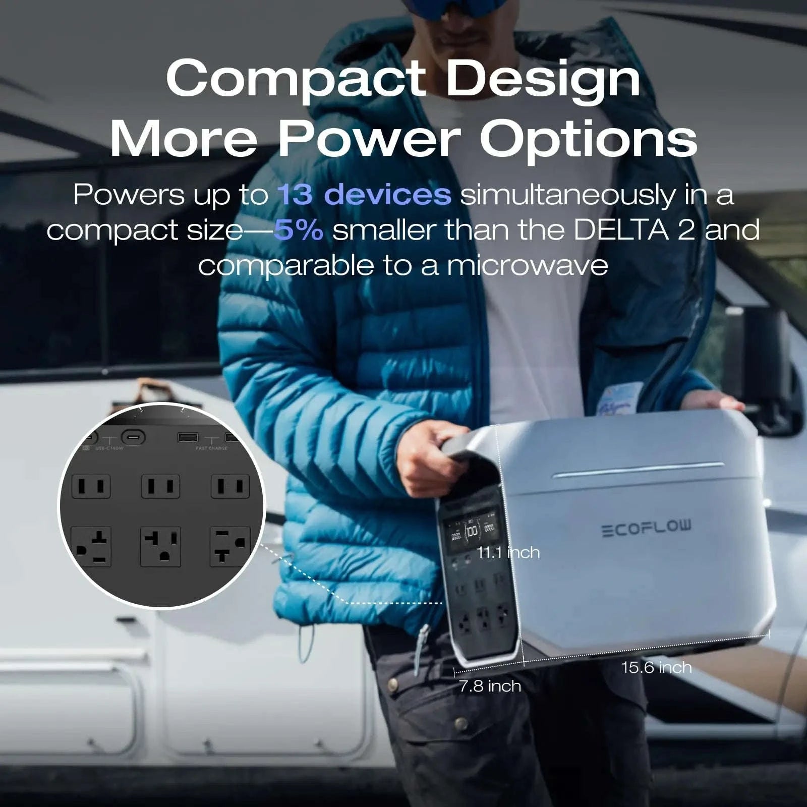 Solar Generator with 45W Solar Panel, 1000W Input, 1022Wh LiFePO4 Battery-United States / US