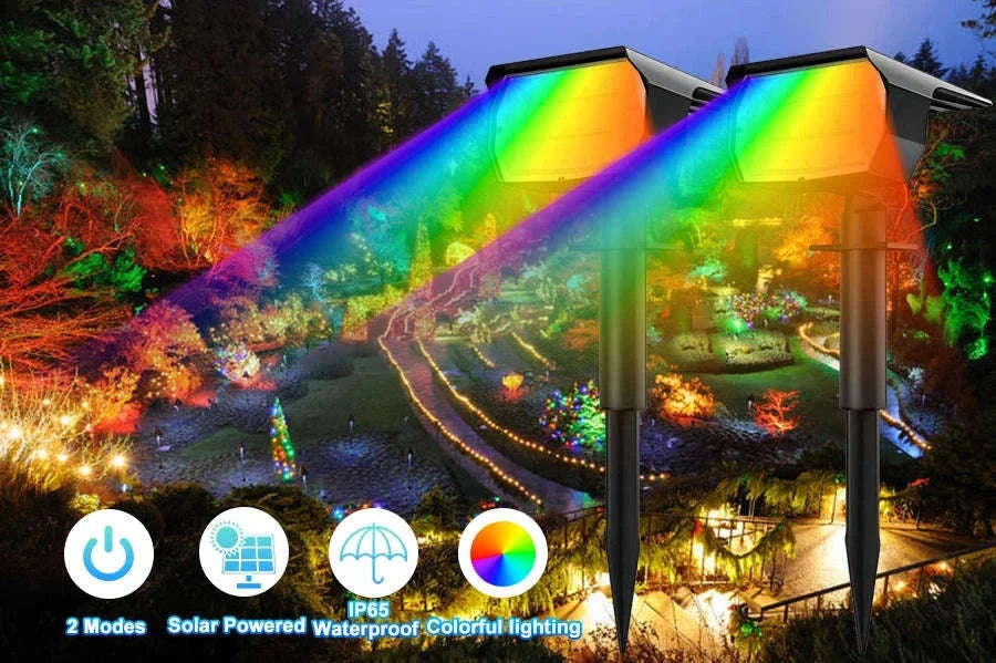Solar Landscape Lights Outdoor Waterproof Spotlights, 72/68 LED-56LED Warm White / 1PC