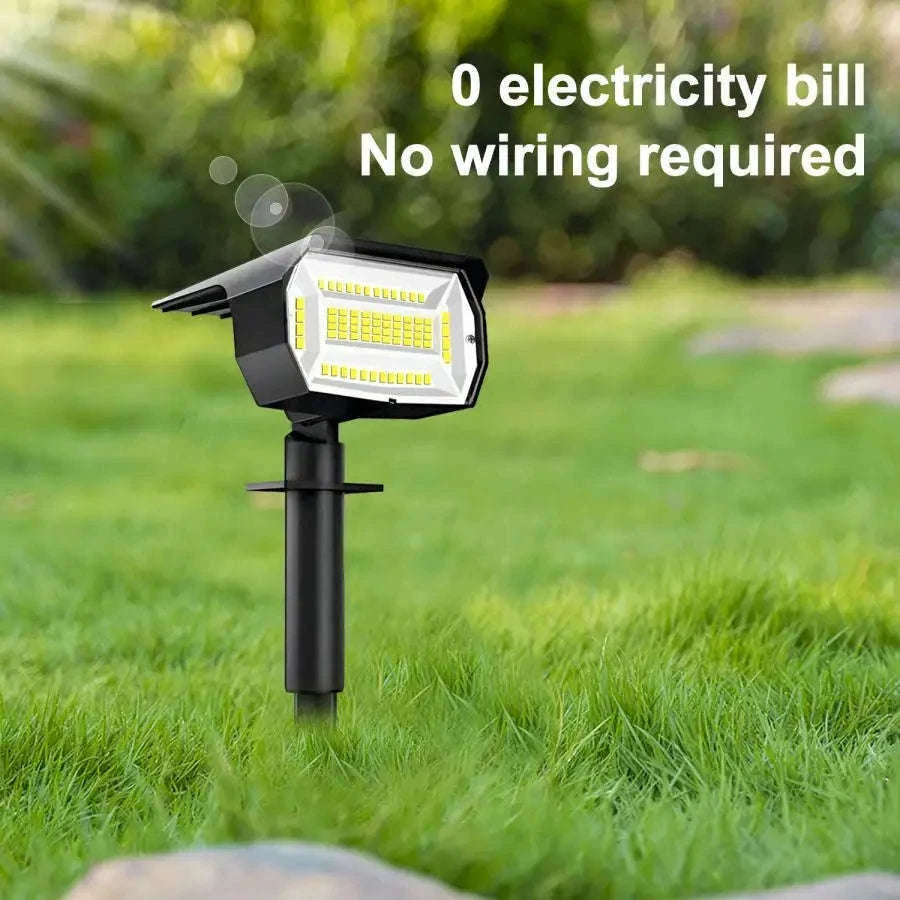 Solar Landscape Lights Outdoor Waterproof Spotlights, 72/68 LED-56LED Warm White / 1PC