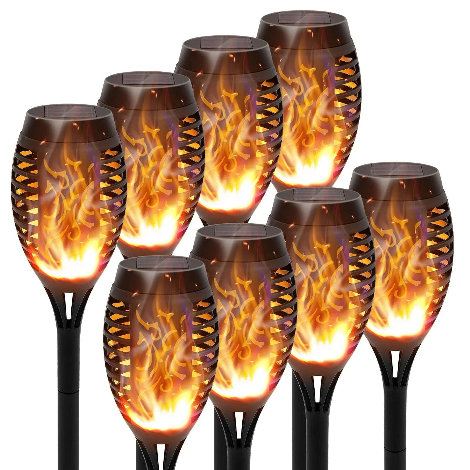 Solar Lights Outdoor LED Torch Lights with Flickering Flame-12Pack / United States