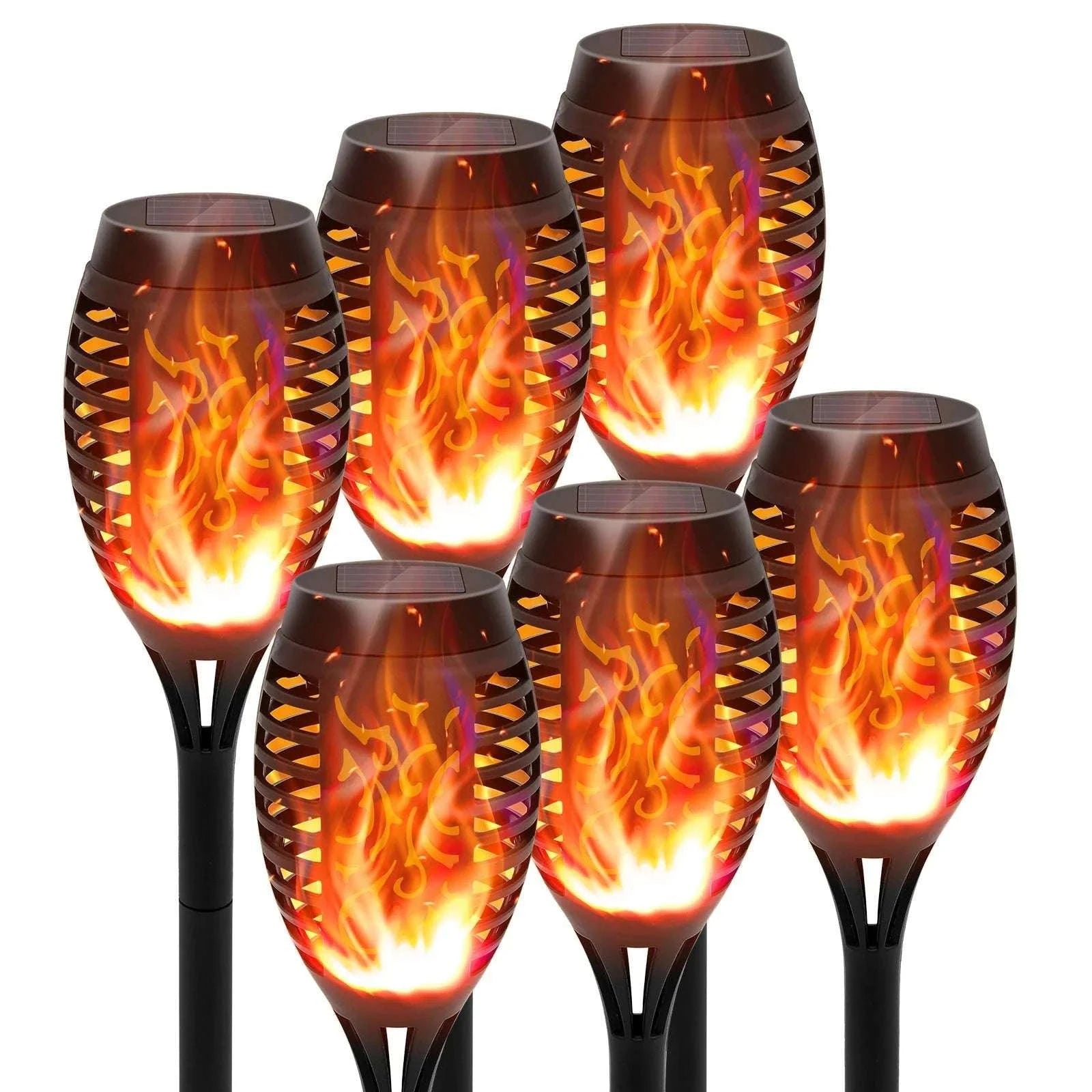 Solar Lights Outdoor LED Torch Lights with Flickering Flame-12Pack / United States