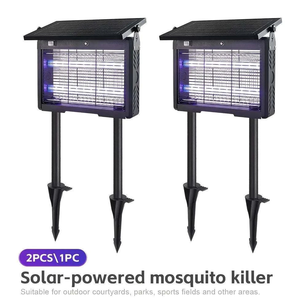 Solar Mosquito Repellent Lamp for Outdoor Spaces – Insect Control Light-1PC / United States