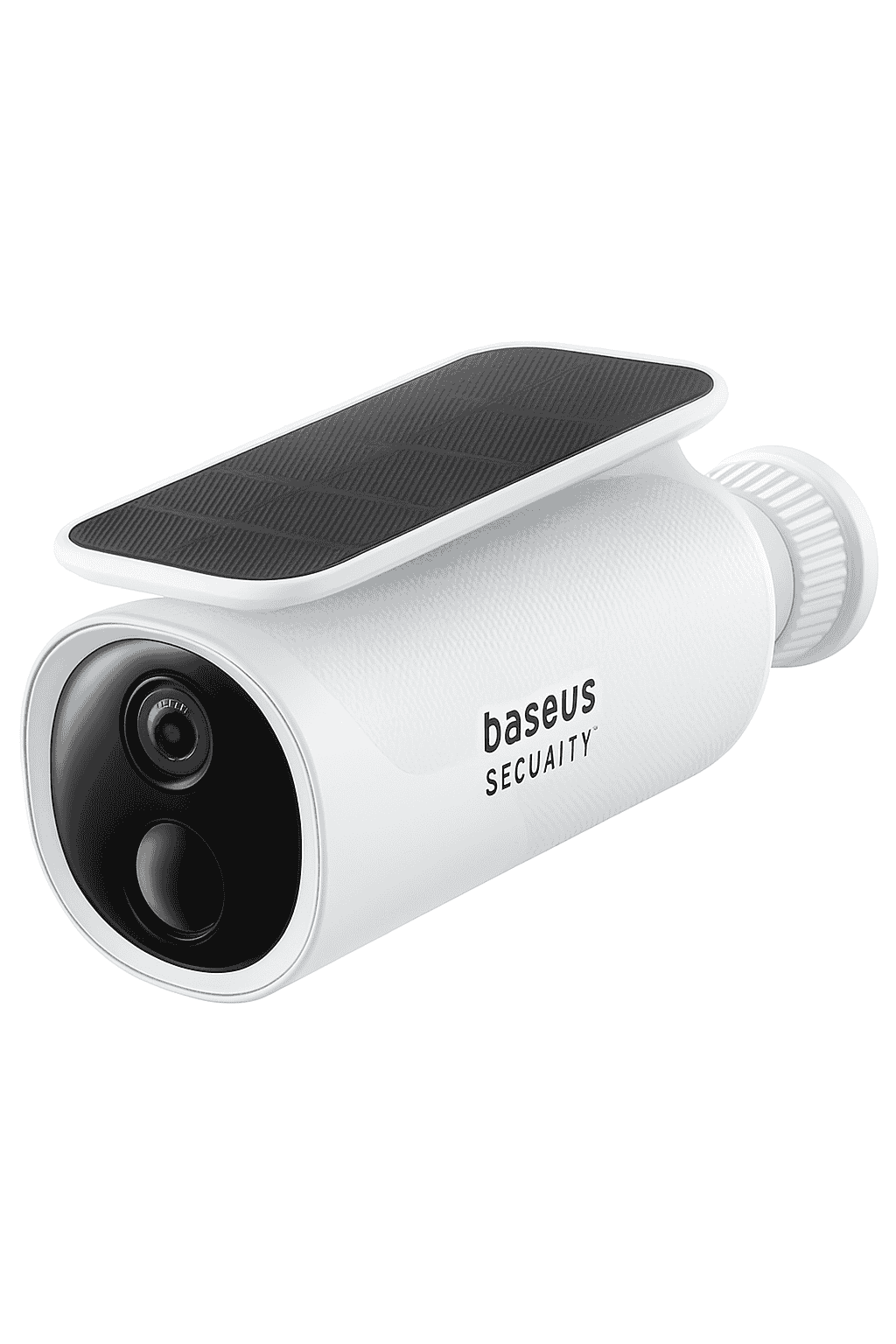 Solar Outdoor Security Camera 2K WiFi 145° Wide-Angle Night Vision-White
