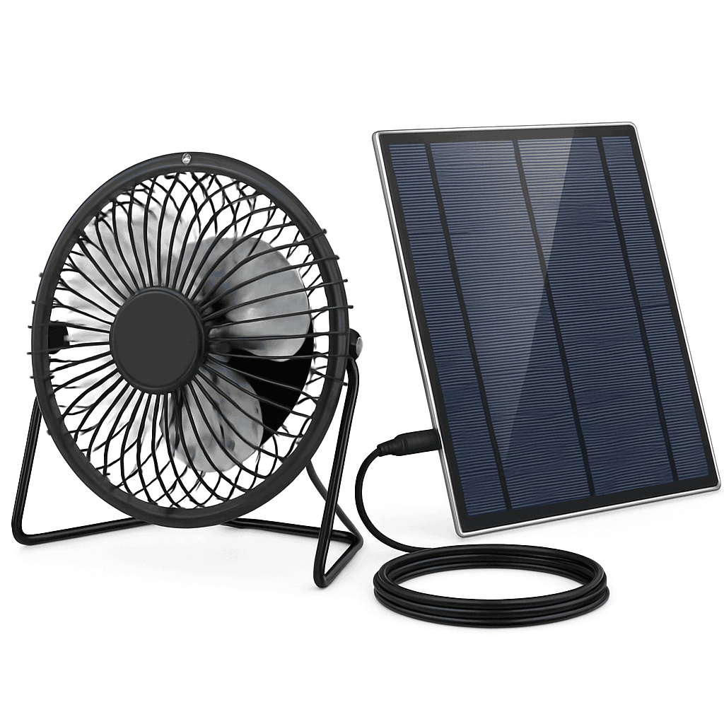 Solar Panel Powered USB Exhaust Fan 145 x 145 mm-14.5CM