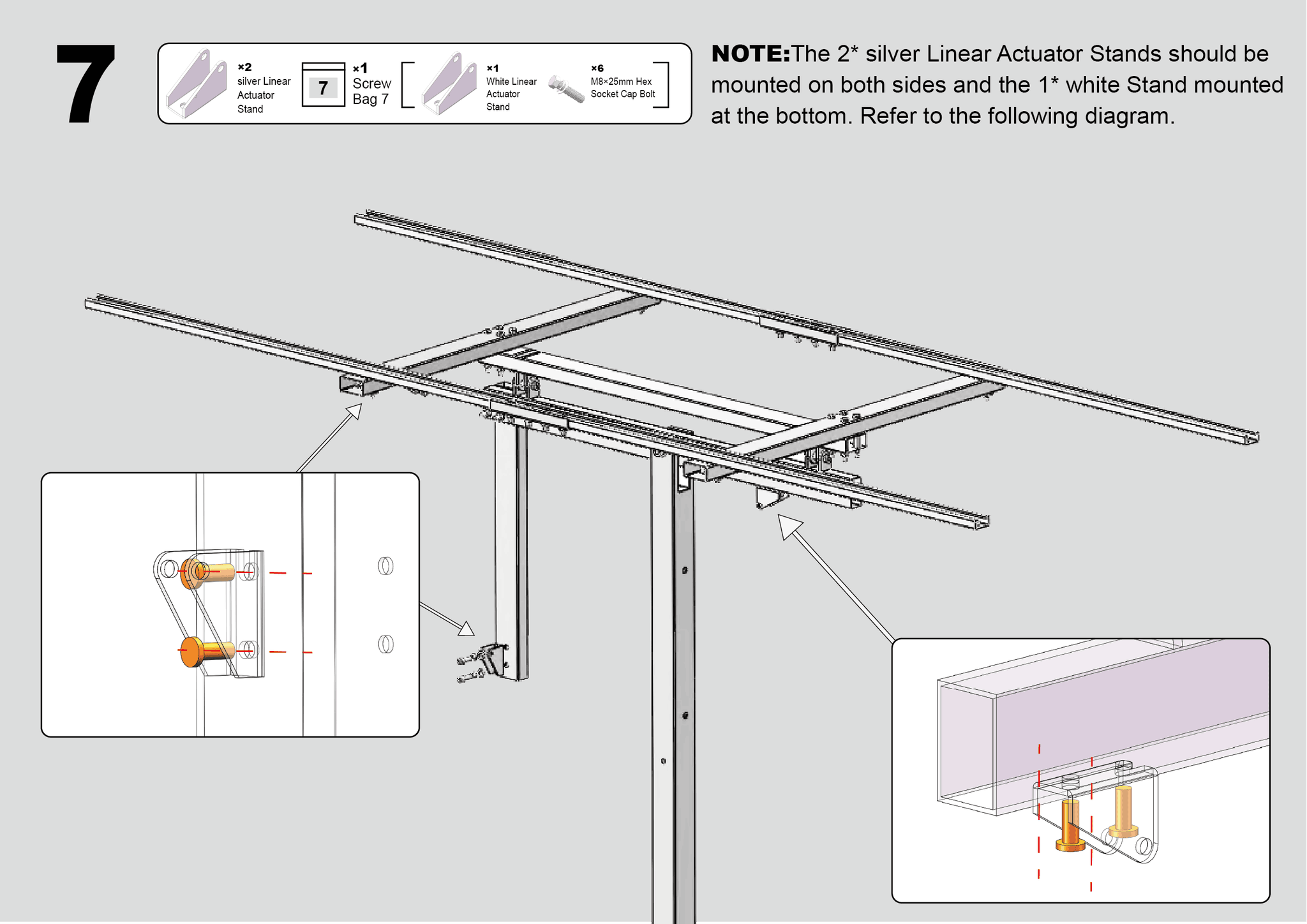 Solar Panel Single Axis Tracker System with Controller, 30% More Power-WHITE / United States
