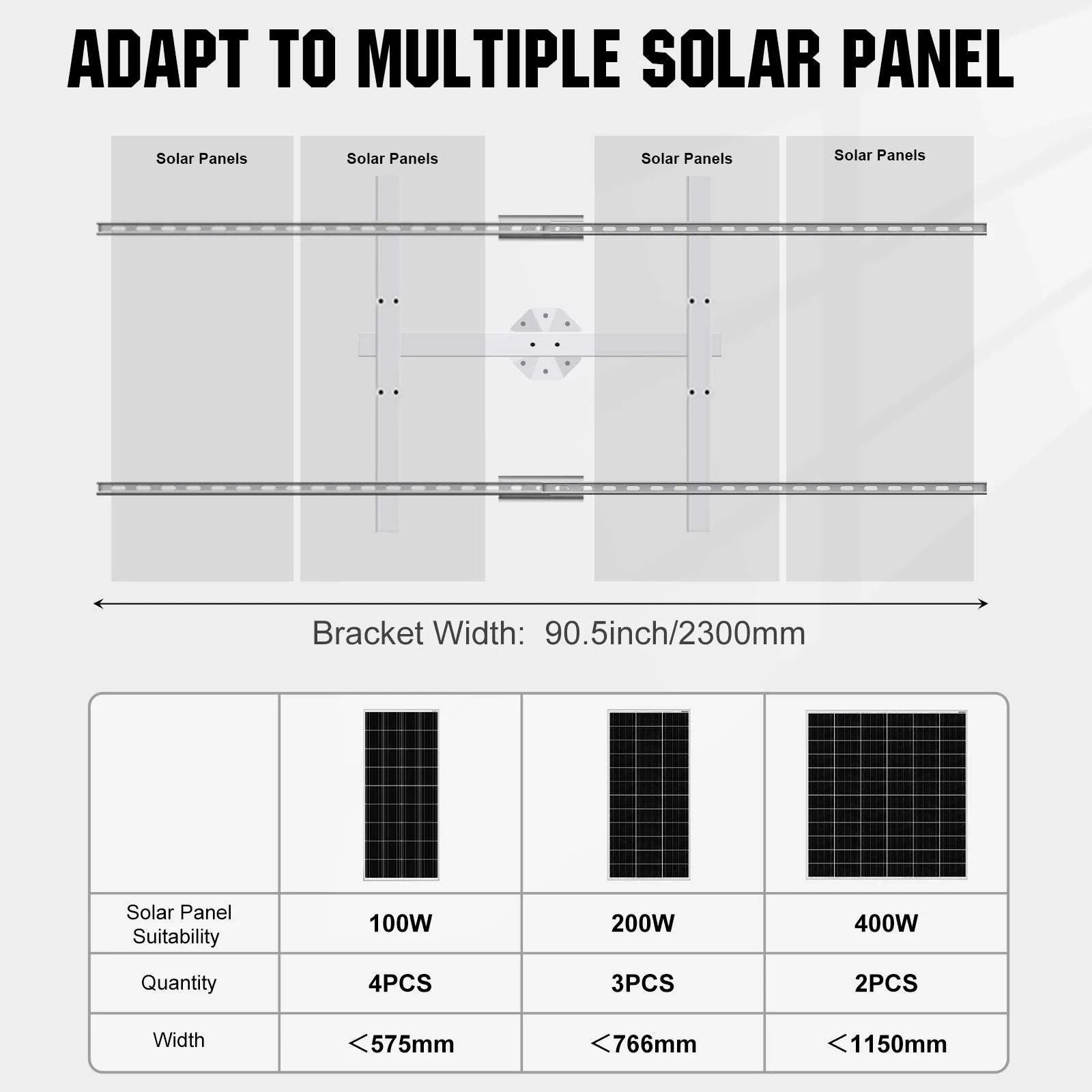 Solar Panel Single Axis Tracker System with Controller, 30% More Power-WHITE / United States