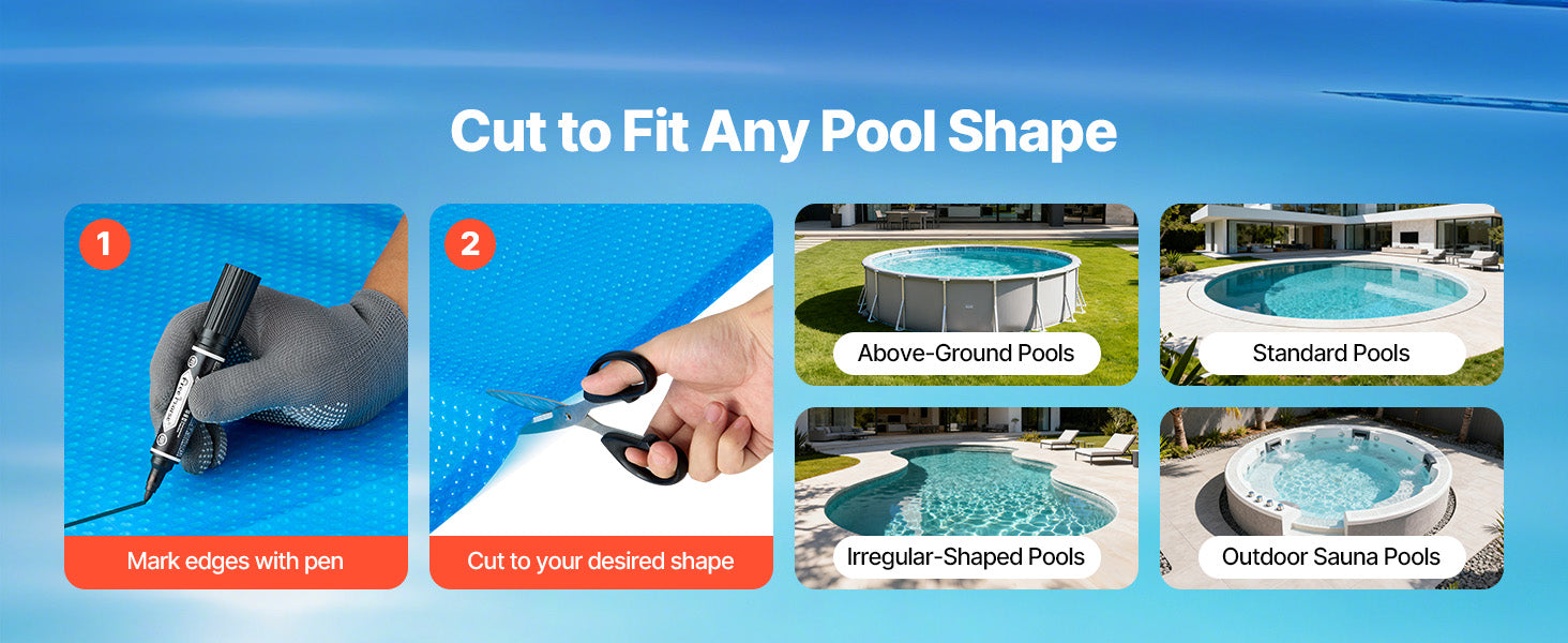 Solar Pool Cover with Bubble PE Material
