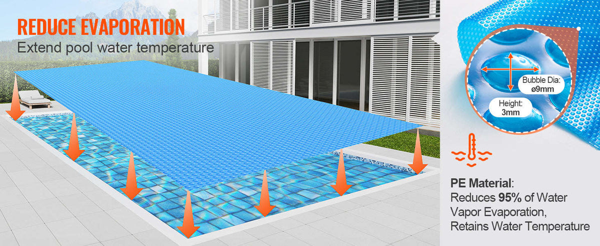Solar Pool Cover Rectangle 12 Mil-24x12ft 16mil / CZECH REPUBLIC
