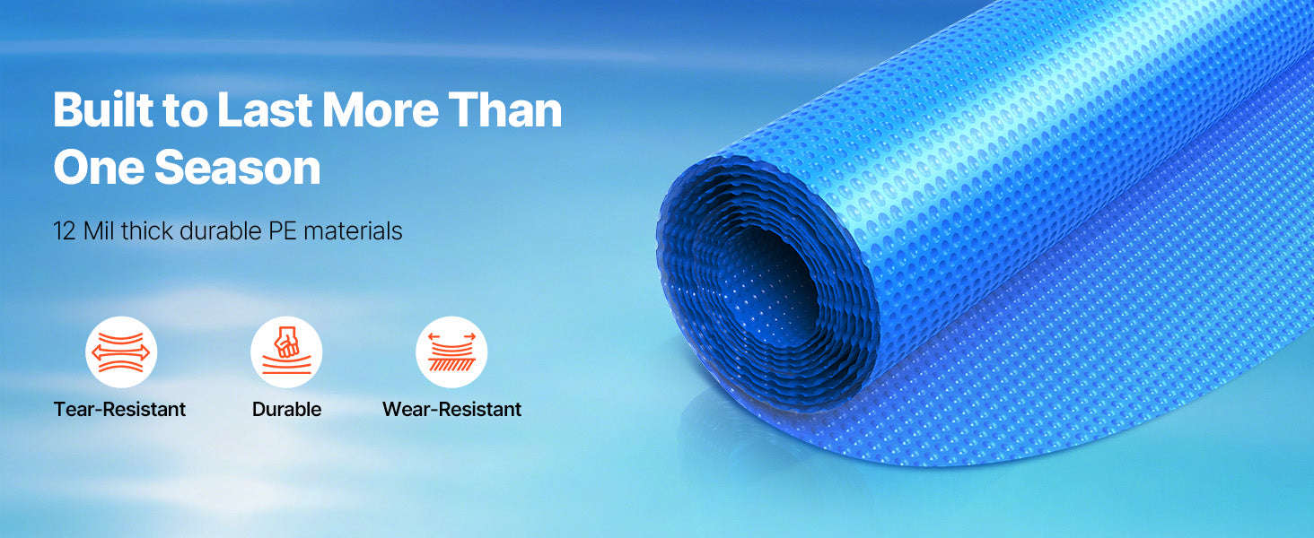 Solar Pool Cover with Bubble PE Material-18ft 16mil / United States