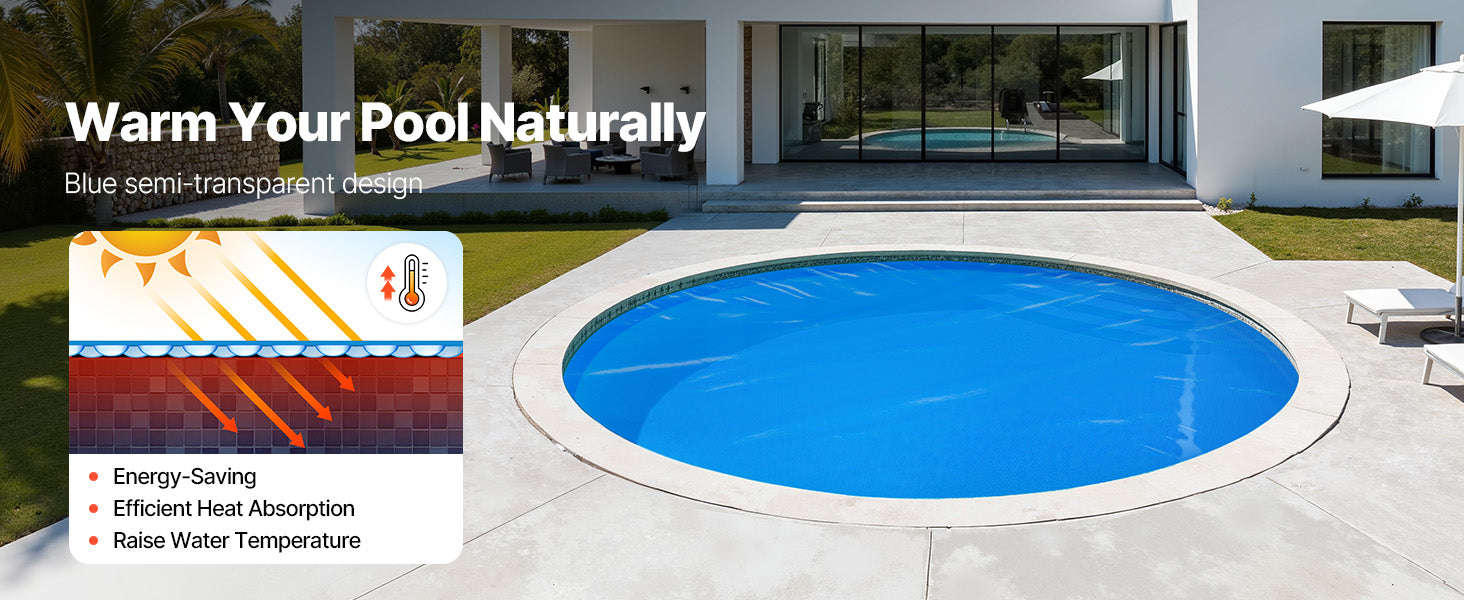 Solar Pool Cover with Bubble PE Material-18ft 16mil / United States