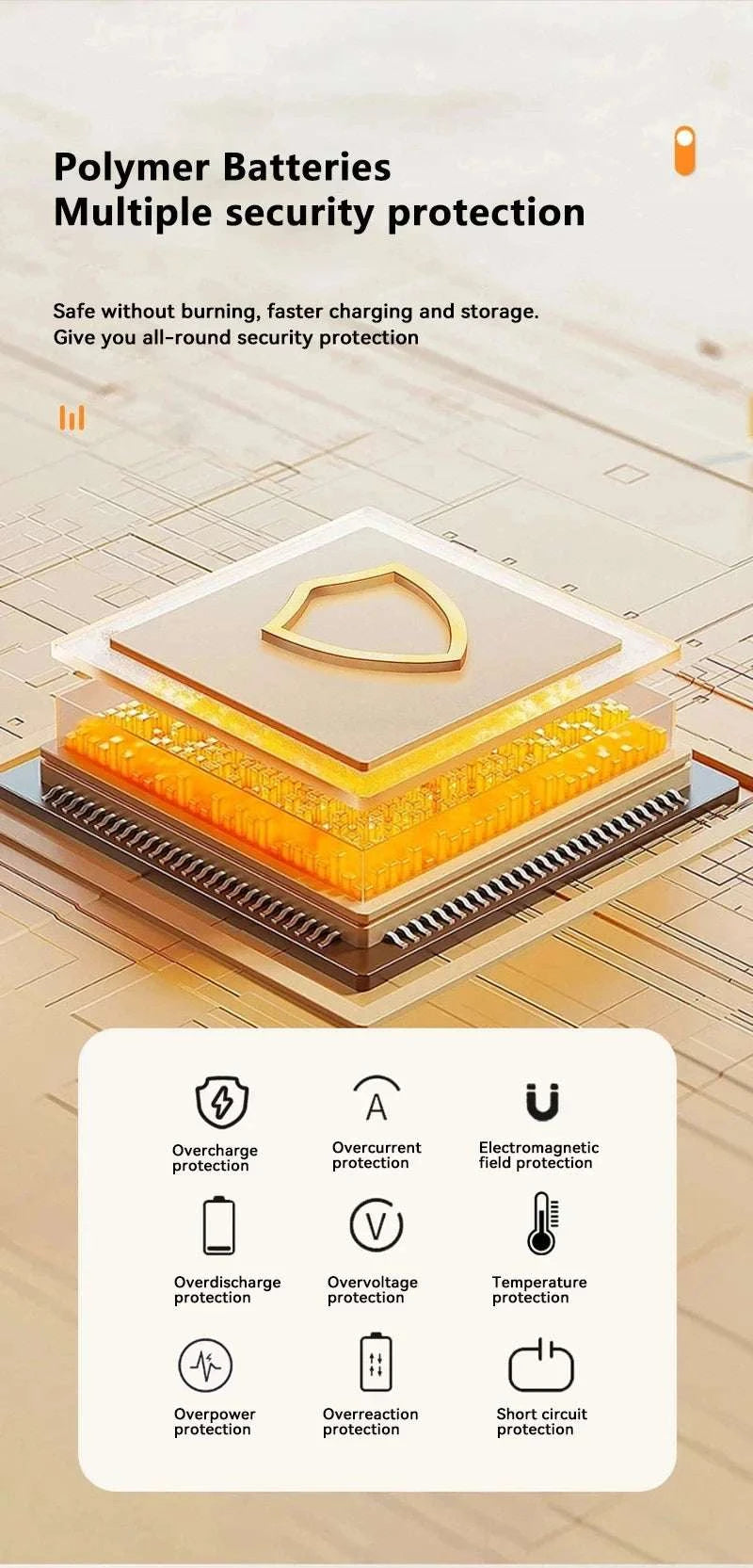 Solar Power Bank with Fast Charging and Emergency LED Light-Data Cable