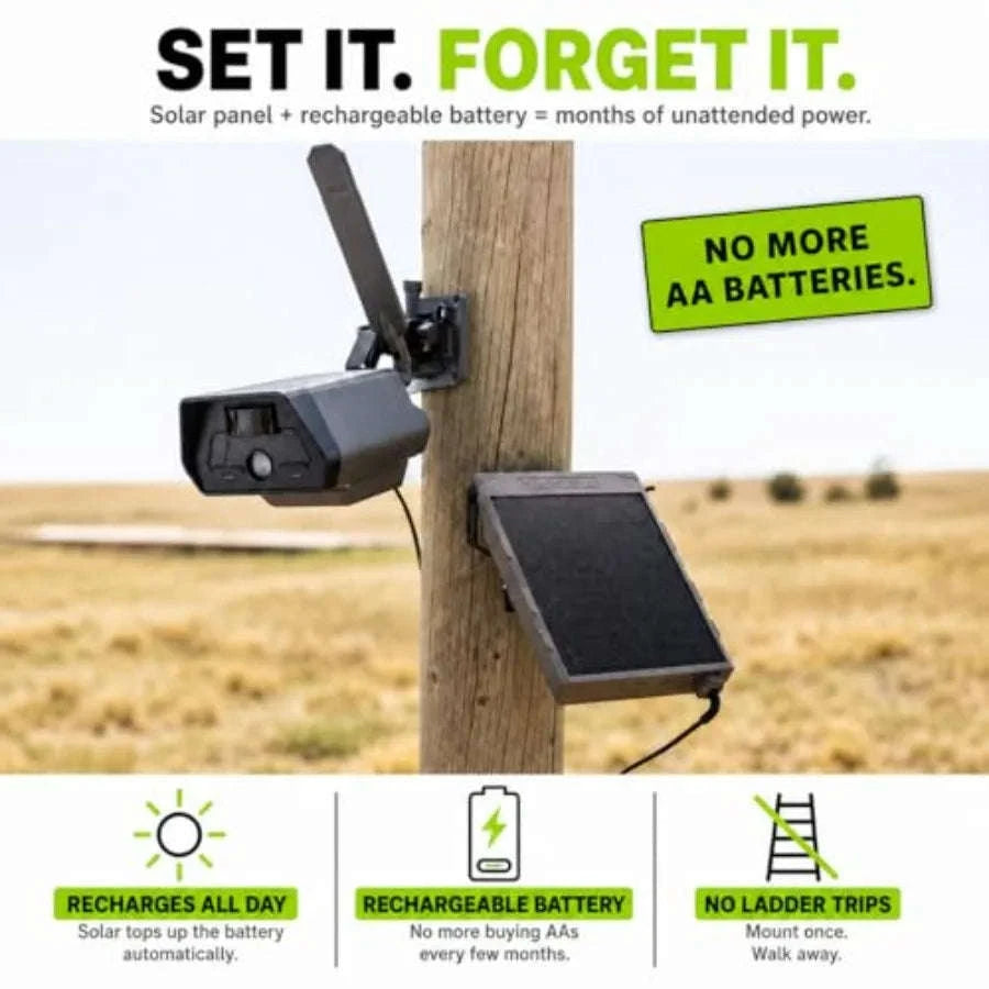 Solar-Powered 4G LTE Outdoor Security Camera Bundle-United States / aspic