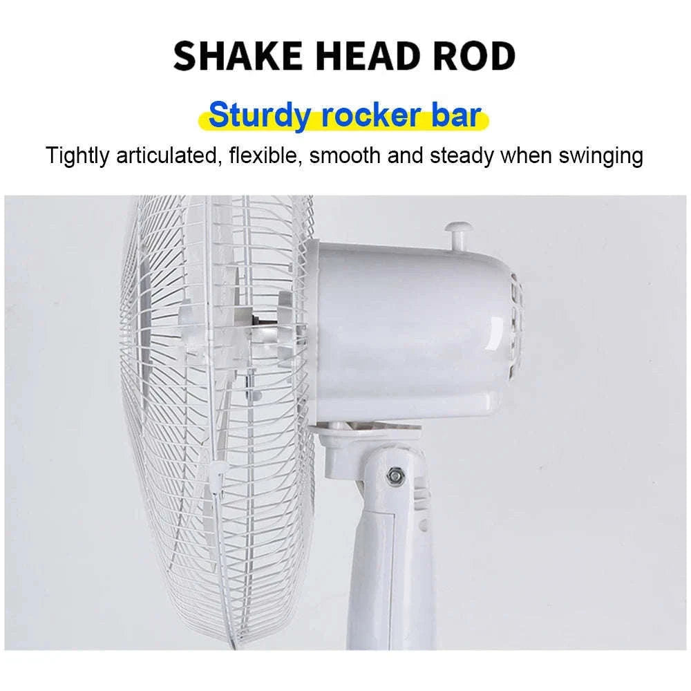Solar Powered Floor Fan with 12H Runtime, LED Light & USB Port-solar fan