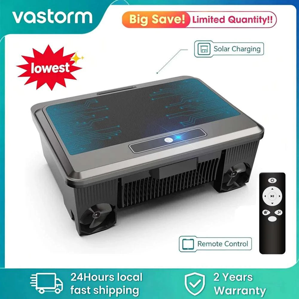 Solar Robotic Pool Cleaner Surface Skimmer with Remote Control-Y90 / United States