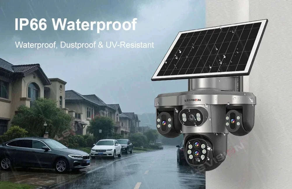 Solar Security Camera 20MP 10X Optical Zoom PTZ IP66-4G 10X Zoom No Card / Poland