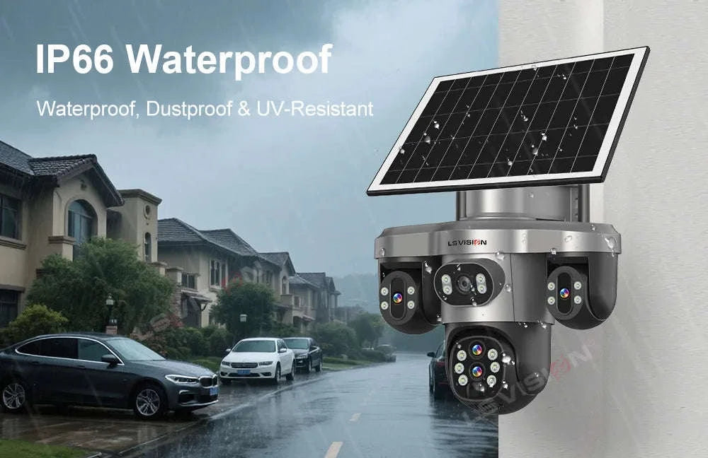 Solar Security Camera 20MP 10X Optical Zoom PTZ IP66-4G 10X Zoom No Card / Poland