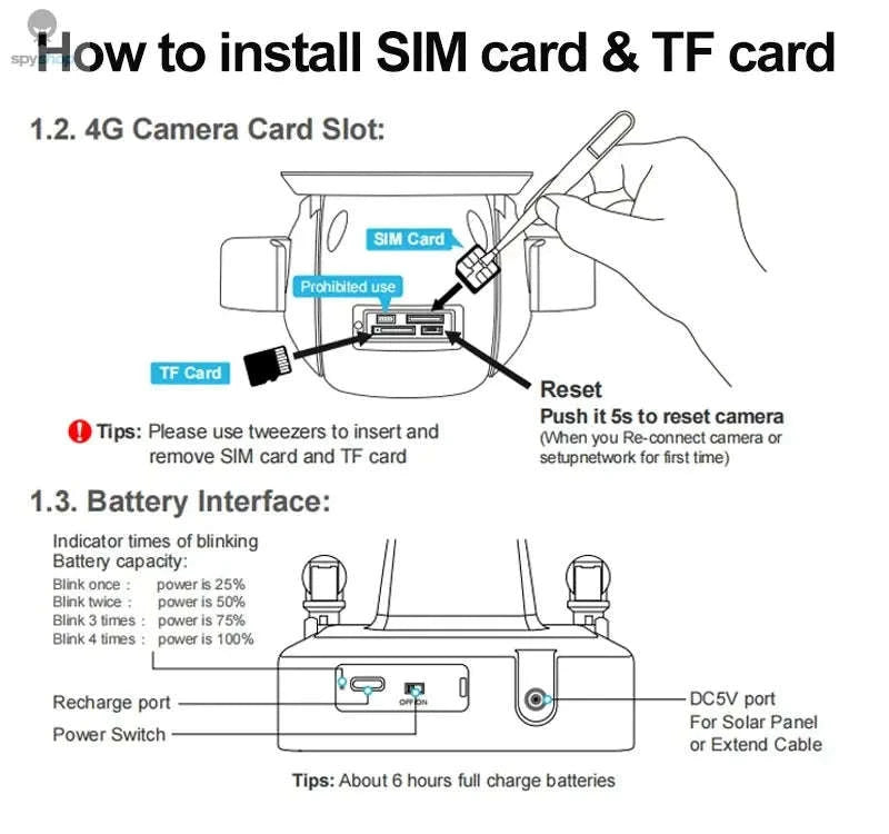 Solar Security Camera – 4G & WiFi Outdoor PTZ with Solar Power and Two‑Way Audio-Gray WIFI Cam / CHINA