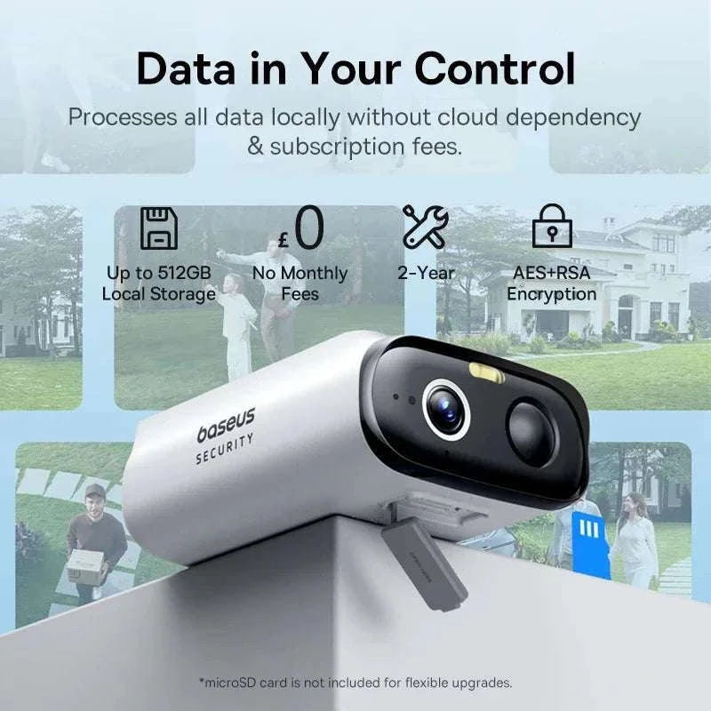 Solar Security Camera Wireless Outdoor 2K IP67 Wide Angle-2-Camera / China Mainland