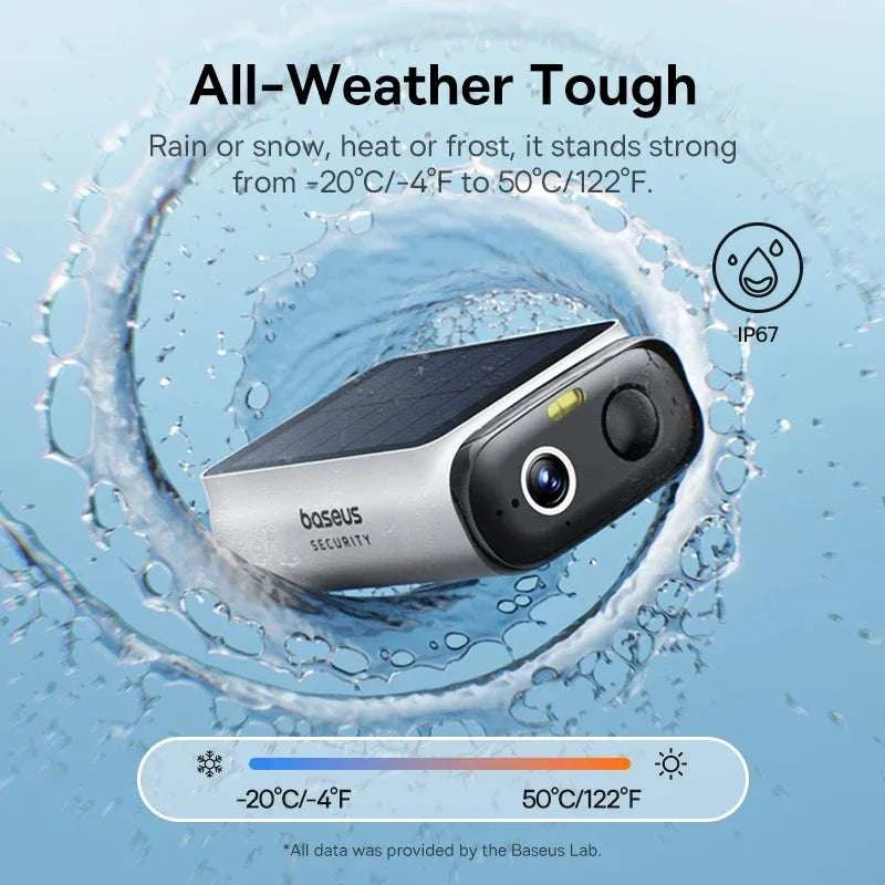 Solar Security Camera Wireless Outdoor 2K IP67 Wide Angle-3-Camera / China Mainland