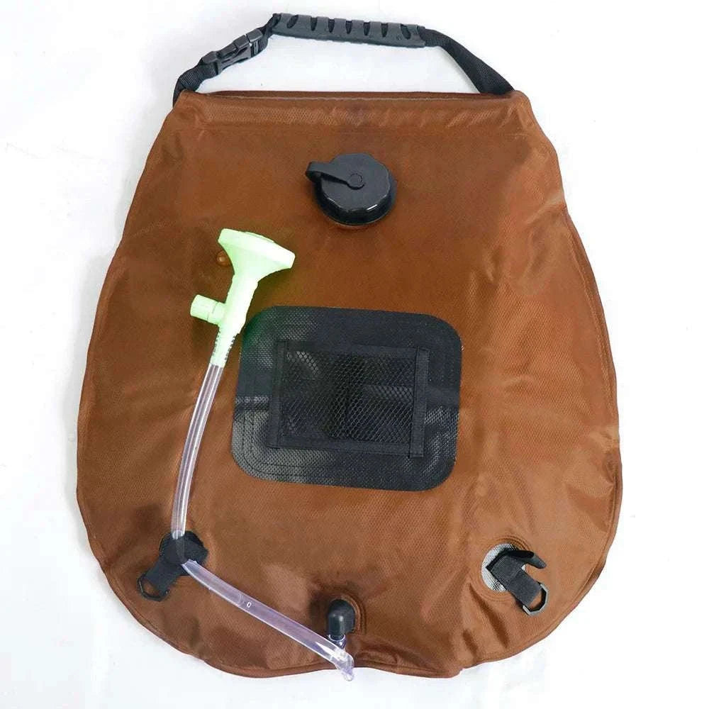 Solar Shower Bag 20L for Warm Outdoor Camping Showers-Camouflage