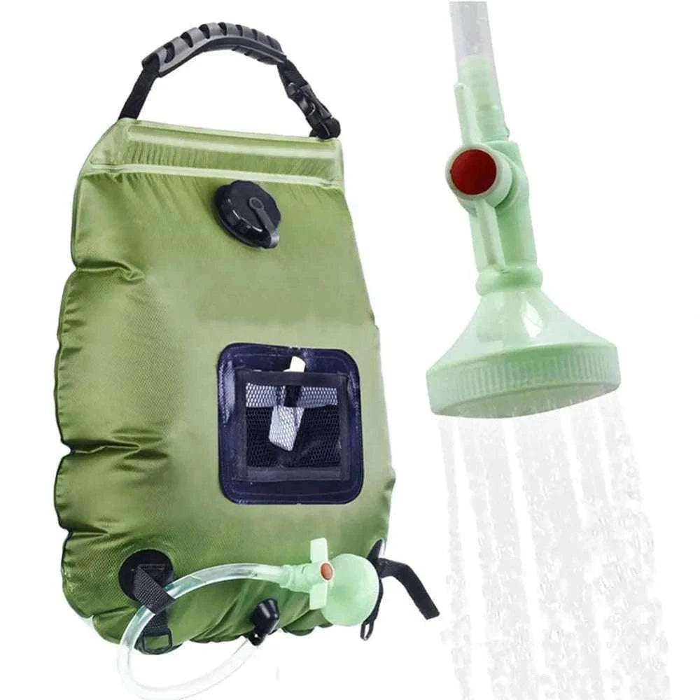 Solar Shower Bag 20L for Warm Outdoor Camping Showers-Camouflage