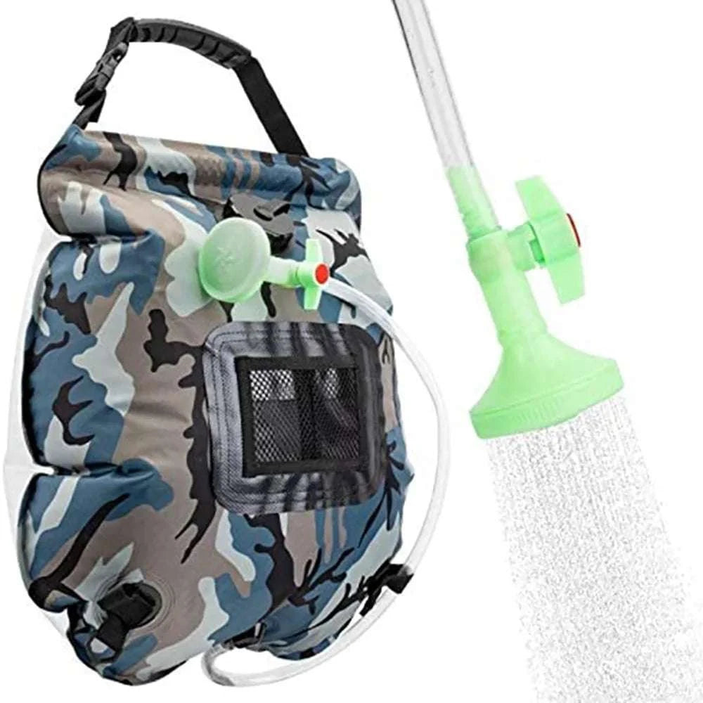 Solar Shower Bag 20L Outdoor Camping Hot Water System-Camouflage