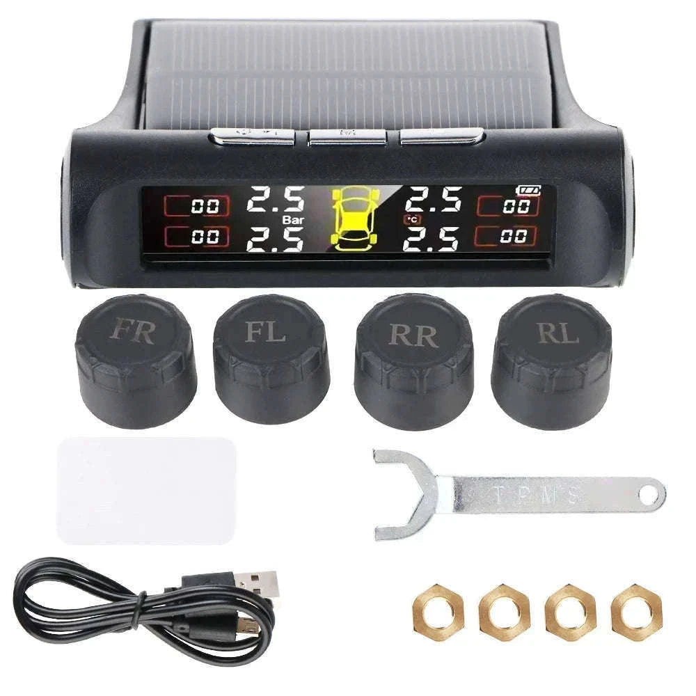 Solar TPMS Tire Pressure Monitoring System with External Sensors-G External