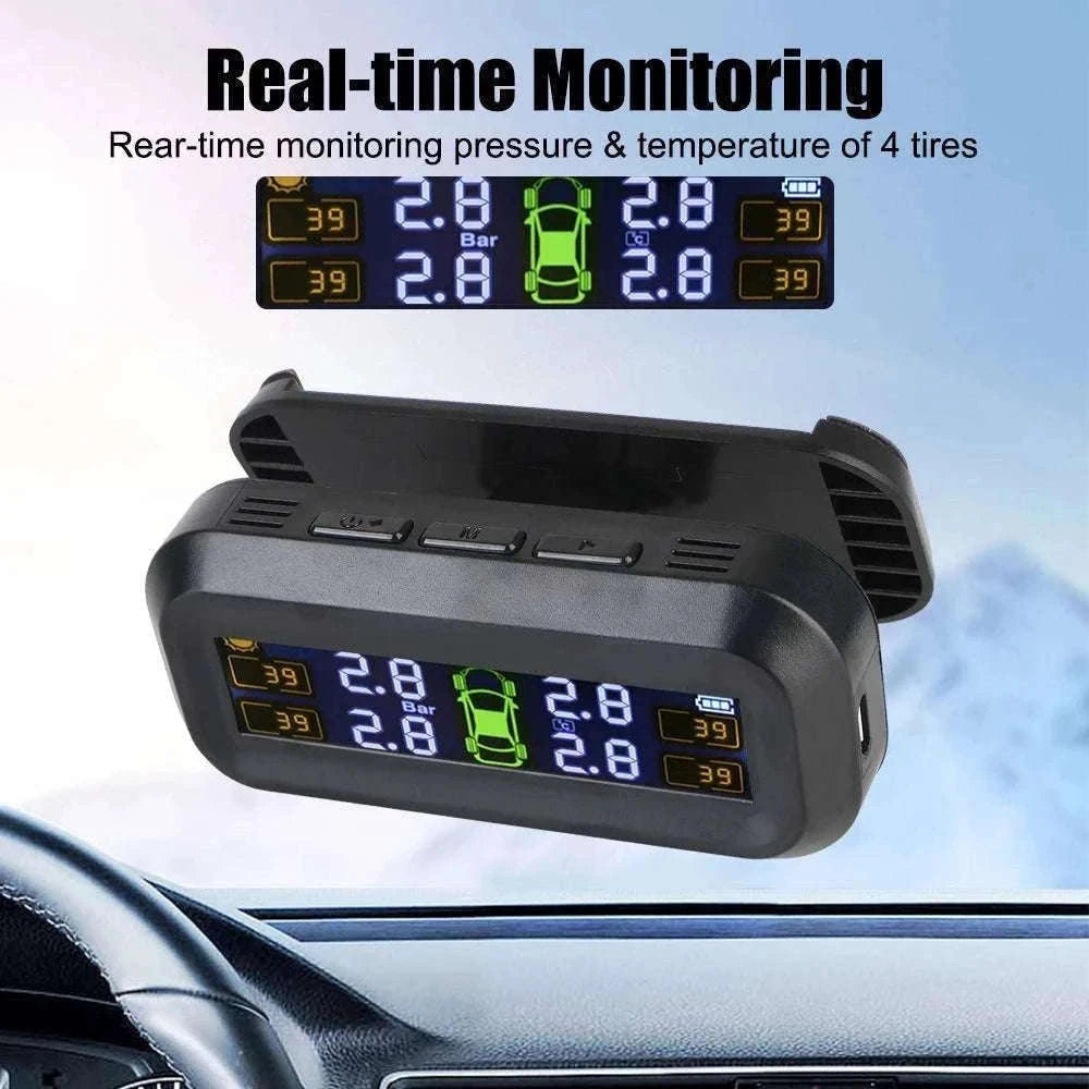 Solar TPMS Tire Pressure Monitoring System with External Sensors-G External