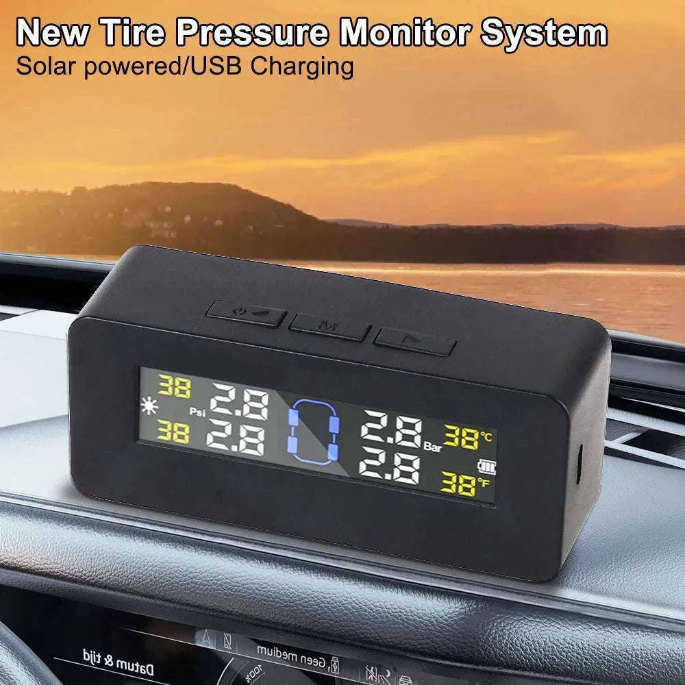 Solar TPMS Tire Pressure Monitoring System with External Sensors-G External