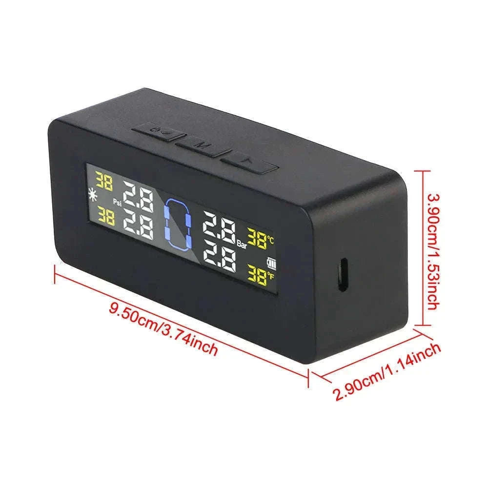 Solar TPMS Tire Pressure Monitoring System with External Sensors-G External