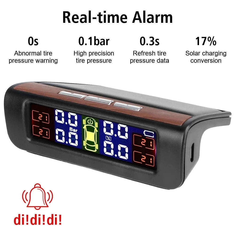 Solar TPMS Tire Pressure Monitoring System with External Sensors-G External