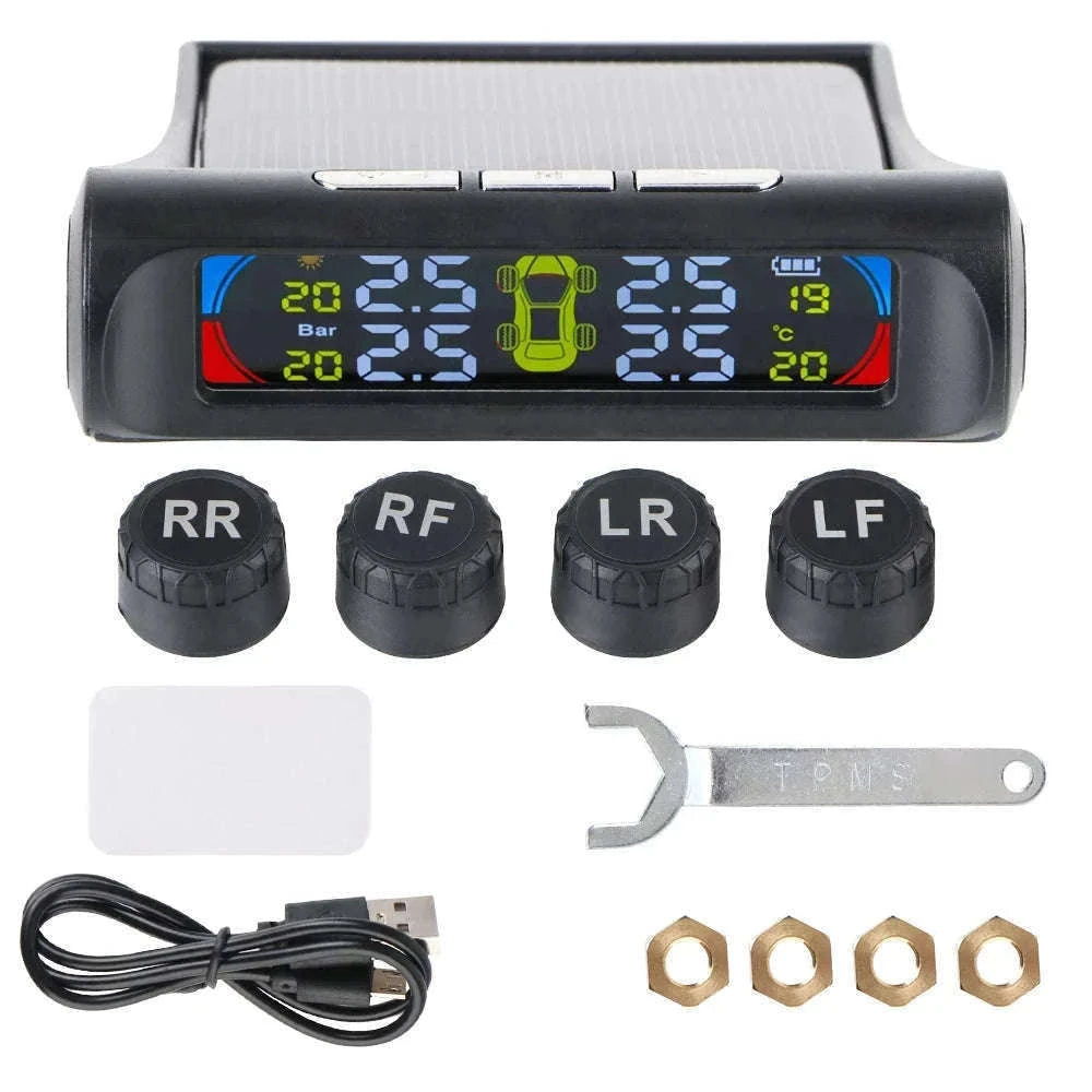 Solar TPMS Tire Pressure Monitoring System with External Sensors-G External