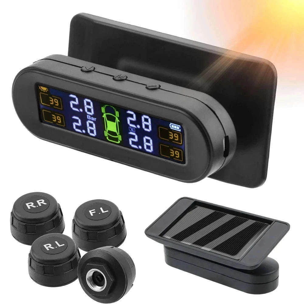 Solar TPMS Tire Pressure Monitoring System with External Sensors-G External