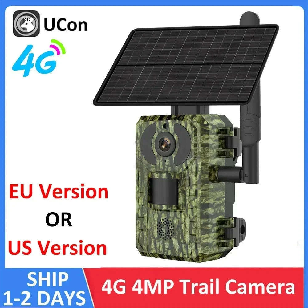 Solar Trail Camera 4G LTE Wildlife Monitor-EU 4G Band 128G