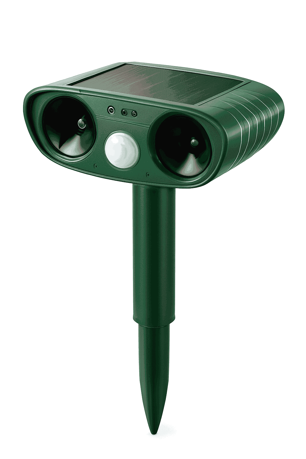 Solar Ultrasonic Animal Repellent for Garden Protection-Green