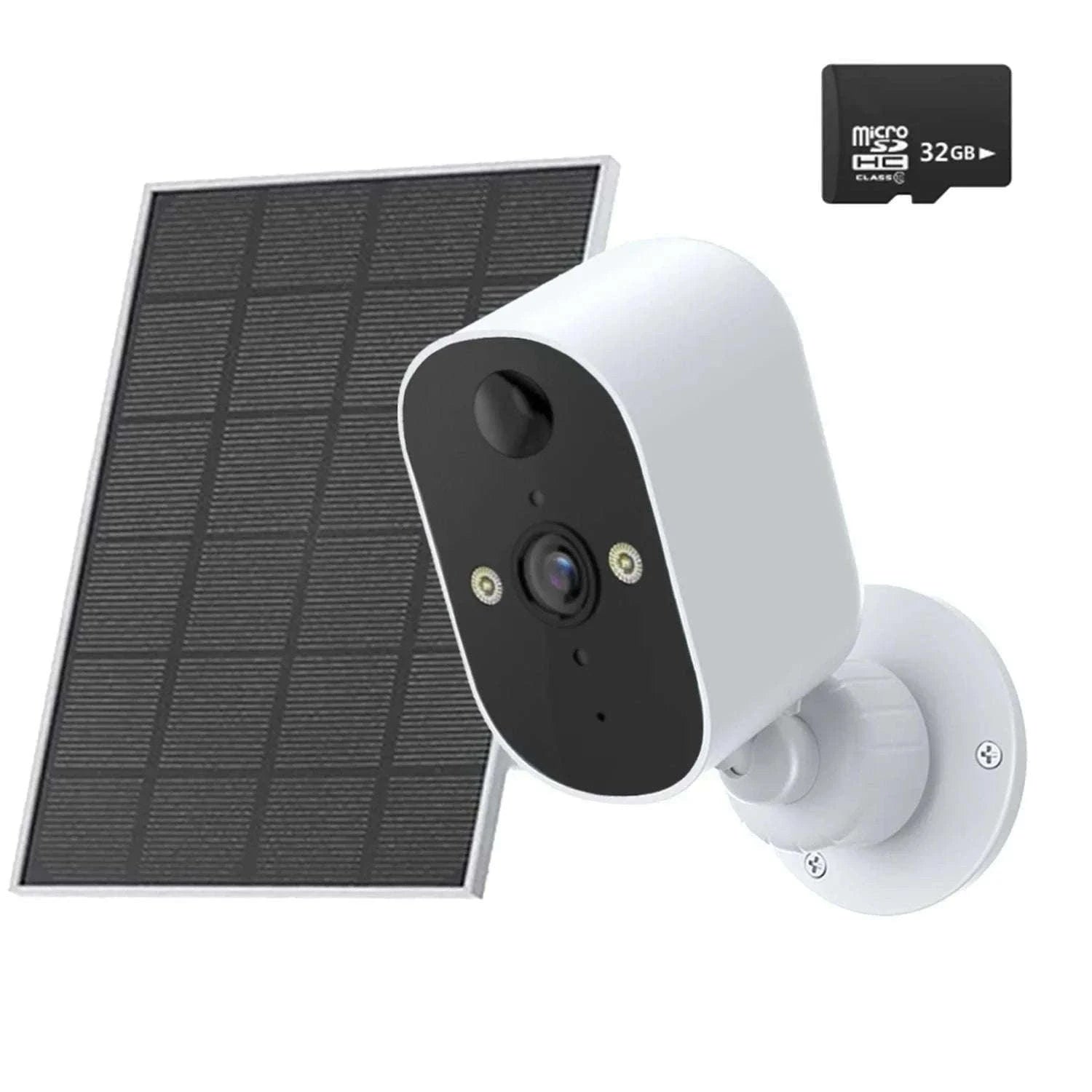 Solar WiFi Security Camera 1080P Outdoor with Night Vision & Alerts-NewCam NO Card / US Plug