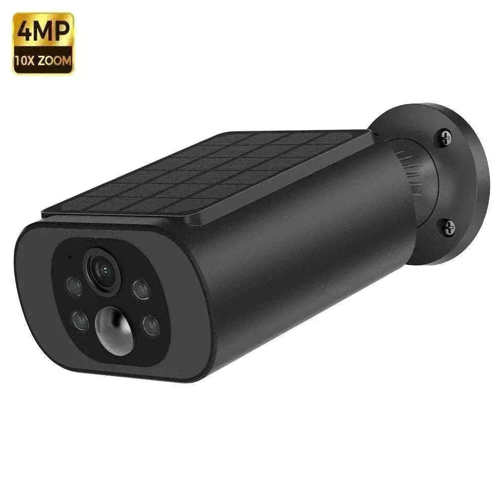 Solar WiFi Security Camera 2.5K AI Detection Night Vision IP67-Black / China Mainland