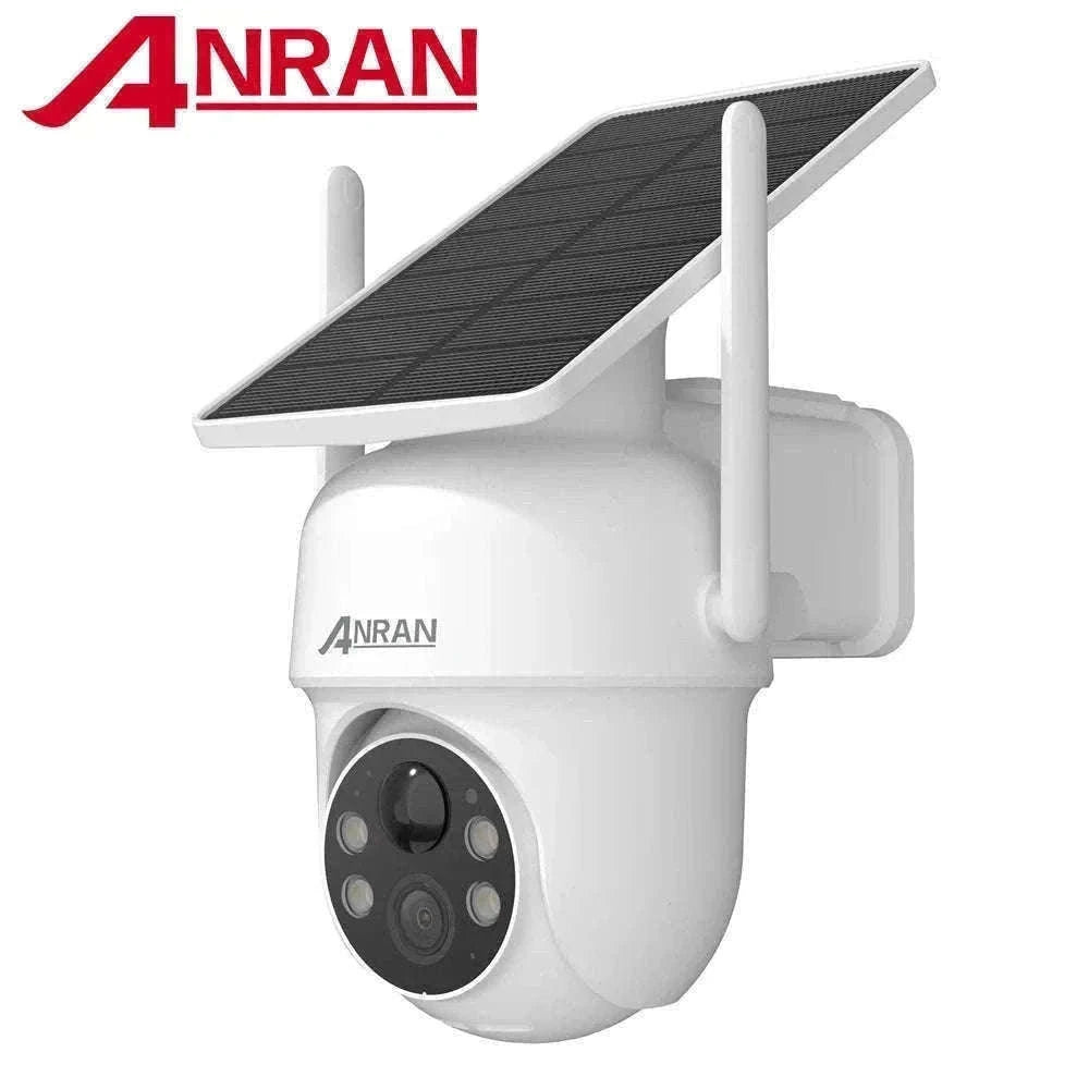Solar WiFi Security Camera 3MP/5MP Outdoor PTZ Night Vision-1PC 3MP White  Cam / UNITED KINGDOM
