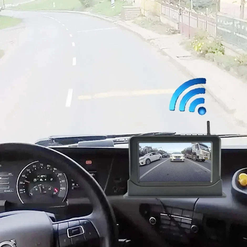 Solar Wireless Backup Camera with 5" HD Monitor-5in Monitor add Cam / CHINA