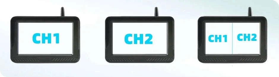 Solar Wireless Backup Camera with 5" HD Monitor-5in Monitor add Cam / CHINA