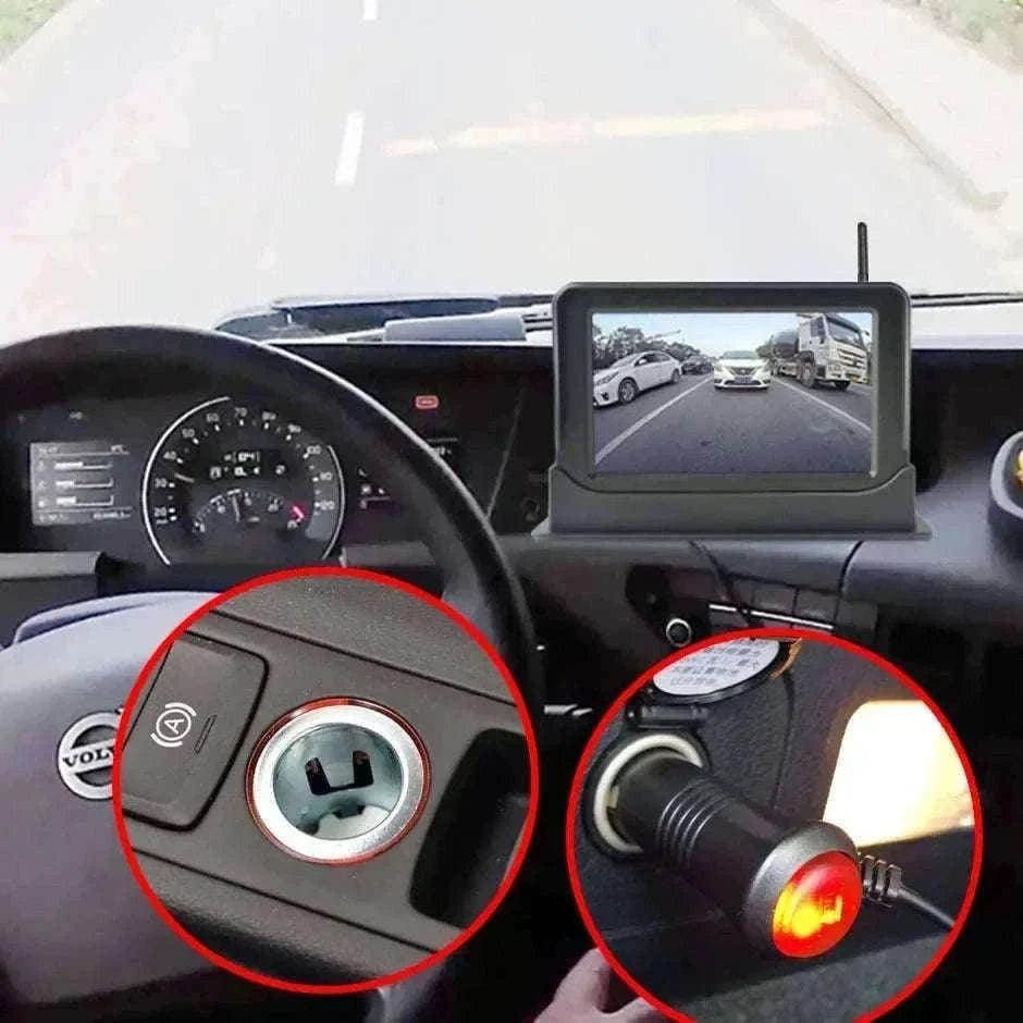 Solar Wireless Backup Camera with 5" HD Monitor-5in Monitor add Cam / CHINA
