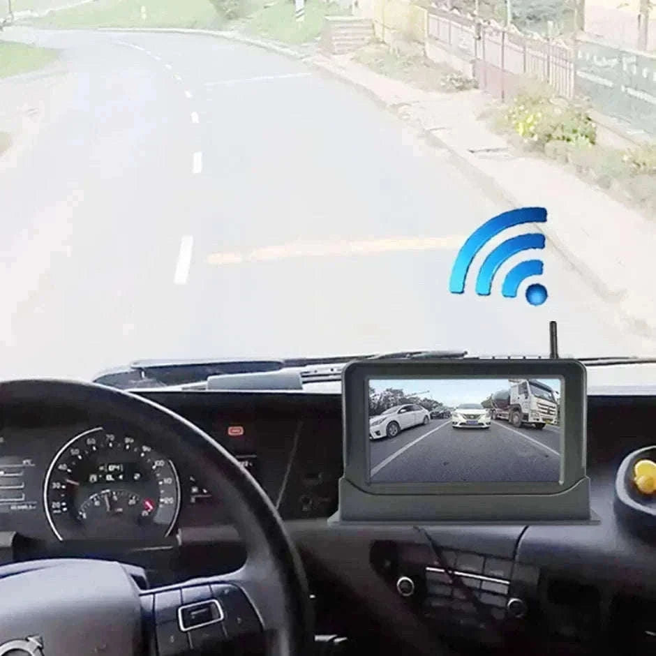 Solar Wireless Backup Camera with 5" HD Monitor-5in Monitor add Cam / CHINA