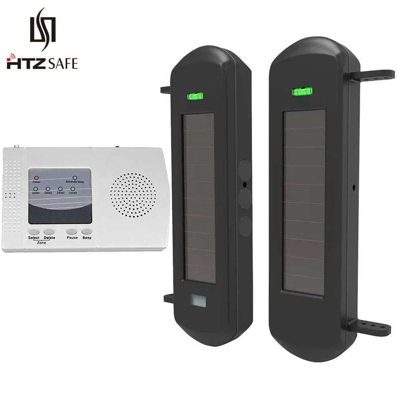 Solar Wireless Beam Sensor Driveway Alarm System-KIT1 / US Plug / United States